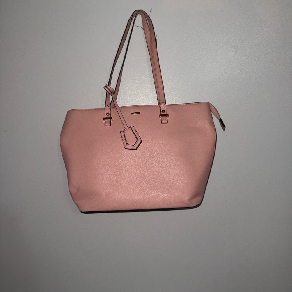 Elim & Paul Faux Leather Pink Tote Bag